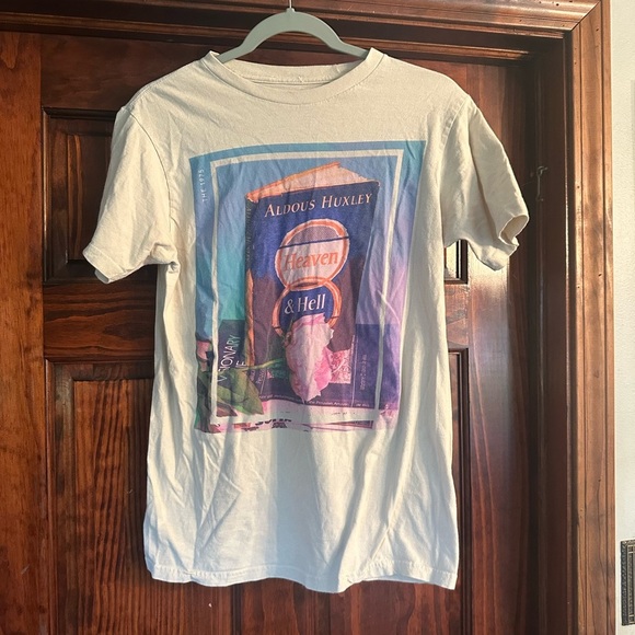 Aldous Huxley Heaven & Hell Graphic Tee - Cream - Picture 1 of 3